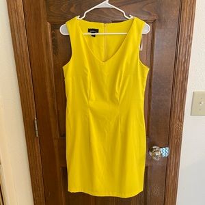 Yellow sheath dress